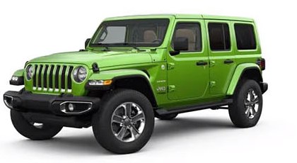 Jeep Wrangler verde