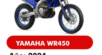 Yamaha WR450 motocross